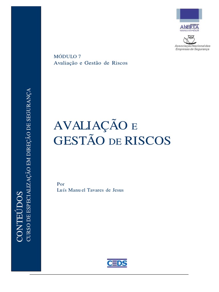 Manual Modulo 7 Avaliacao e Gestao de Riscos | PDF | Risco | Motivação