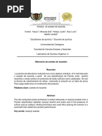 Sintesis Aceteto de Isoamilo