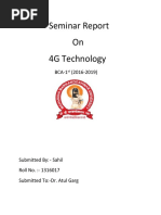 Seminar Report On 4G Technology