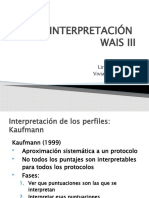 WAIS III - Interpretacion 2010