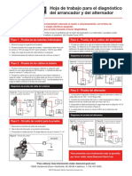 Hoja de Trabajo de Arrancador y Alternador PDF