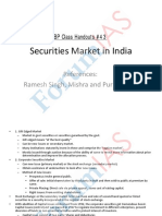 Securities Market in India: References: Ramesh Singh, Mishra and Puri, NCERT