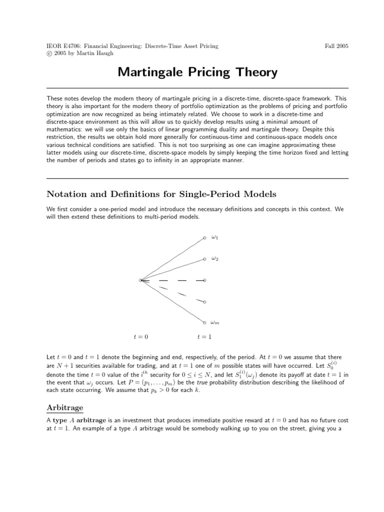 Martingale Pricing PDF