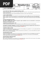 AlfaRomeo 147 2001 en META Alarm