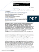 Effects of Arbuscular Mycorrhizal Fungi and Soil Conditions on Crop Plant Growth