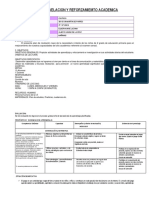 Plan de Nivelacion y Reforzamiemto