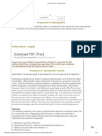 Prospective vs. Retrospective PDF