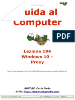Guida al Computer - Lezione 194 - Windows 10 - Proxy