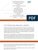 2.4 Criterios de Selección y Diseño