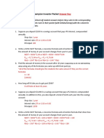 Champion Investor Packet: Answer Key