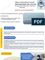 "Año Del Diálogo y La Reconciliación Nacional": Tema: Partículas en Suspensión