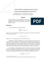 Ley de enfriamiento de Newton para reservorios finitos