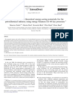 Approximation of Theoretical Energy-Saving Potentials For The Petrochemical Industry Using Energy Balances For 68 Key Processes