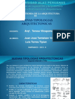 NUEVAS TIPOLOGIAS ARQUITECTONICAS