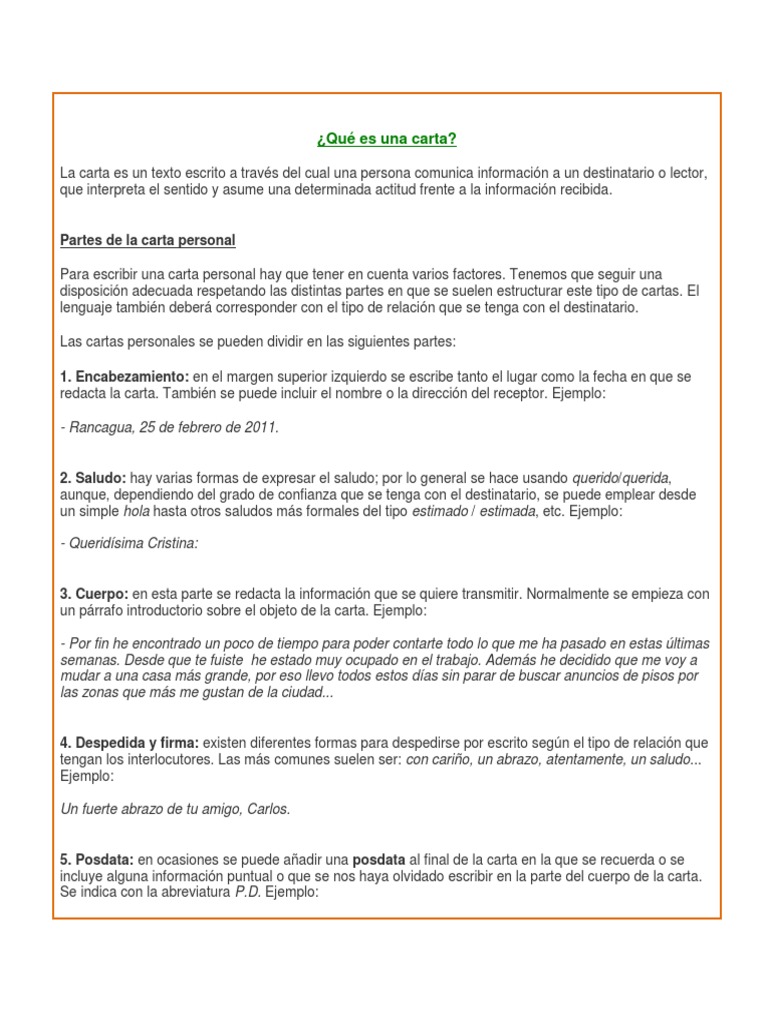 Como Se Escribe Una Fecha En Una Carta - Las Cartas 