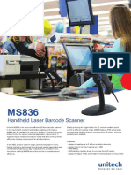 Efficient 1D Laser Barcode Scanner with Reliable Reading