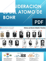 Consideraciones Del Atomo de Bohr
