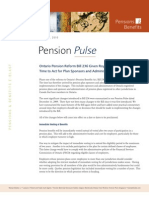 Pension Pulse - June 24, 2010 - Ontario Pension Reform Bill 236 Given Royal Assent - Time to Act for Plan Sponsors and Administrators