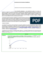 Aplicaciones de Las Funciones Cuadráticas