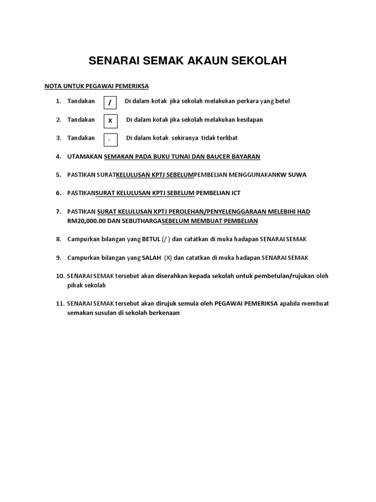 Instrumen Pemantauan Akaun Dan Kewangan Sekolah Pdf