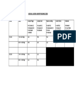 Jadual Acara Akhir Padang 2018