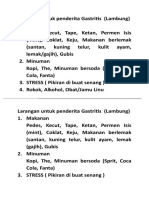 Larangan Untuk Penderita Gastritis