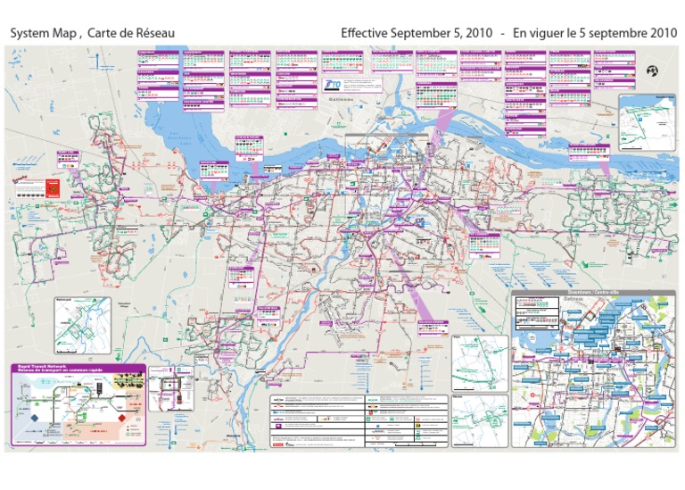 OC Transpo System Map | PDF | Autobus