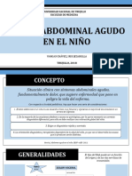 Dolor Abdominal Agudo en El Niño: Universidad Nacional de Trujillo Facultad de Medicina