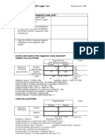 Diagnosis Worksheet: Page 1 of 2 Citation: Are The Results of This Diagnostic Study Valid?