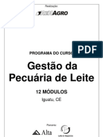 Programa Do Curso Gestão Da Pecuária de Leite - Iguatu/CE