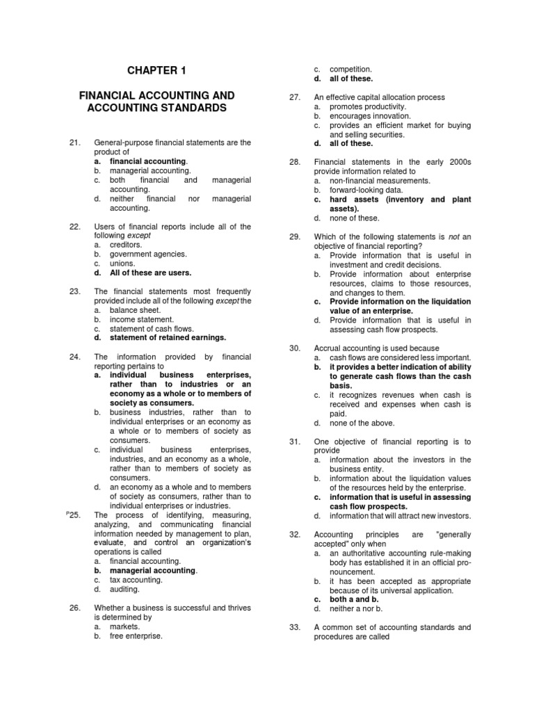 Financial Accounting and Accounting Standards | PDF | Financial ...
