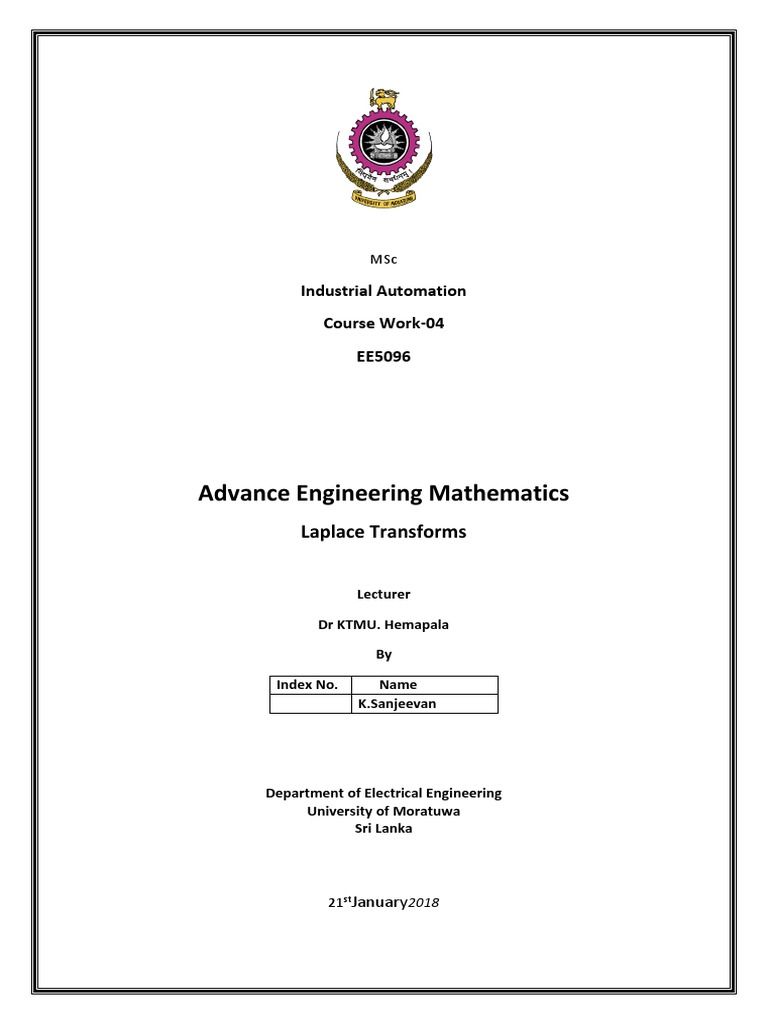 Advanced Engineering Math Course | PDF | Science & Mathematics