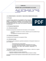 Tema 18 El Presupuesto de Las Entidades Locales