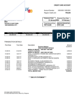 Sample Credit Card Bill