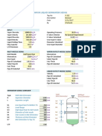 Vertical Separator Sizing