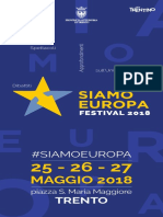 Programma Siamo Europa Trento 2018