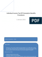 Individual Income Tax (IIT) Exemption Benefits Procedures