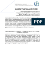 Implantação de Um Sistema de Reúso Da Água Residual Do Aparelho Destilador para Laboratório de Solos Do IFMT