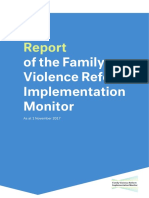 Report of The Family Violence Reform Implementation Monitor