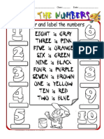 Colour The Numbers Fun Activities Games - 58898