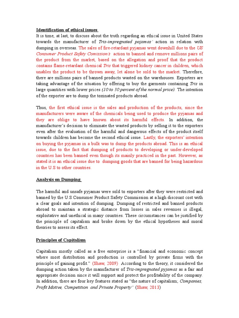 Examples of dumping in international trade image