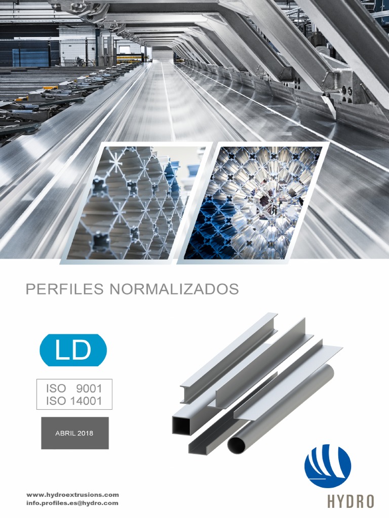 Perfiles de Aluminio Normalizados PDF | PDF | Rieles | Química