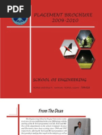 Placement Brochure 2009-2010: School of Engineering