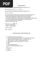 Chemical Formulas Answer Keys