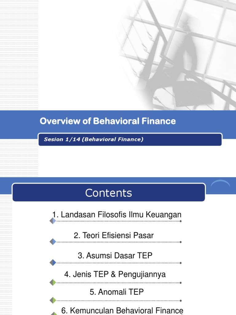 Behavioral Finance Overview | PDF