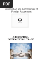 Jurisdiction and Enforcement of Foreign Judgements