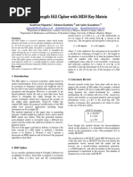 Variable-Length Hill Cipher With MDS Key Matrix: Magambakho@yahoo - Co.uk Skadaleka@poly - Ac.mw Akasambara@poly - Ac.mw