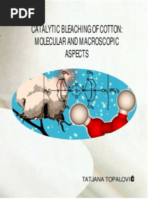 Catalytic Bleaching Of Cotton Thesis Topalovic Pdf Bleach Catalysis