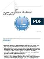 "What Can I Do?" An IBM I Developer's Introduction To Everything!