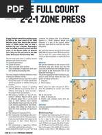 2-2-1 Full Court Zone Press